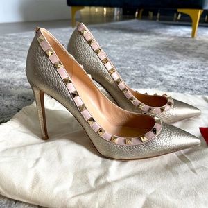 Valentino Rockstud Slip On Pumps